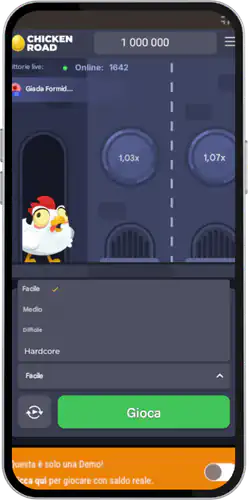 Chicken Road demo scelta della difficolta di gioco