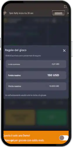 Regole del gioco screenshot Chicken Road demo